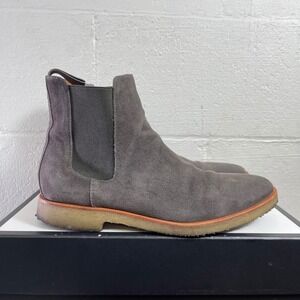 New‎ Republic Mark McNairy Sonoma Gray Suede Chelsea Boots Crepe Sole Men's 8.5